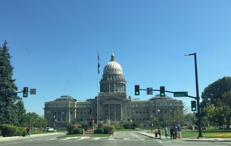 The Idaho Capitol Building in Boise, ID